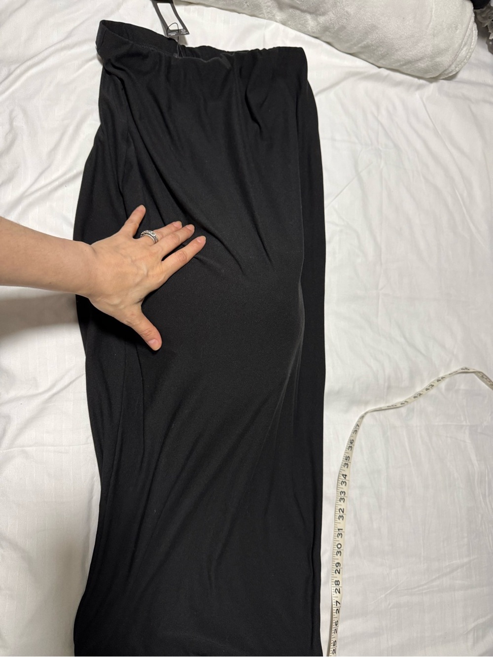 PrettyLittleThing Black Maxi dress for pregnant 🤰